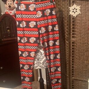 Expert Festive Santa Print Leggings..Size L/XL… poly/spandex..NWOT
